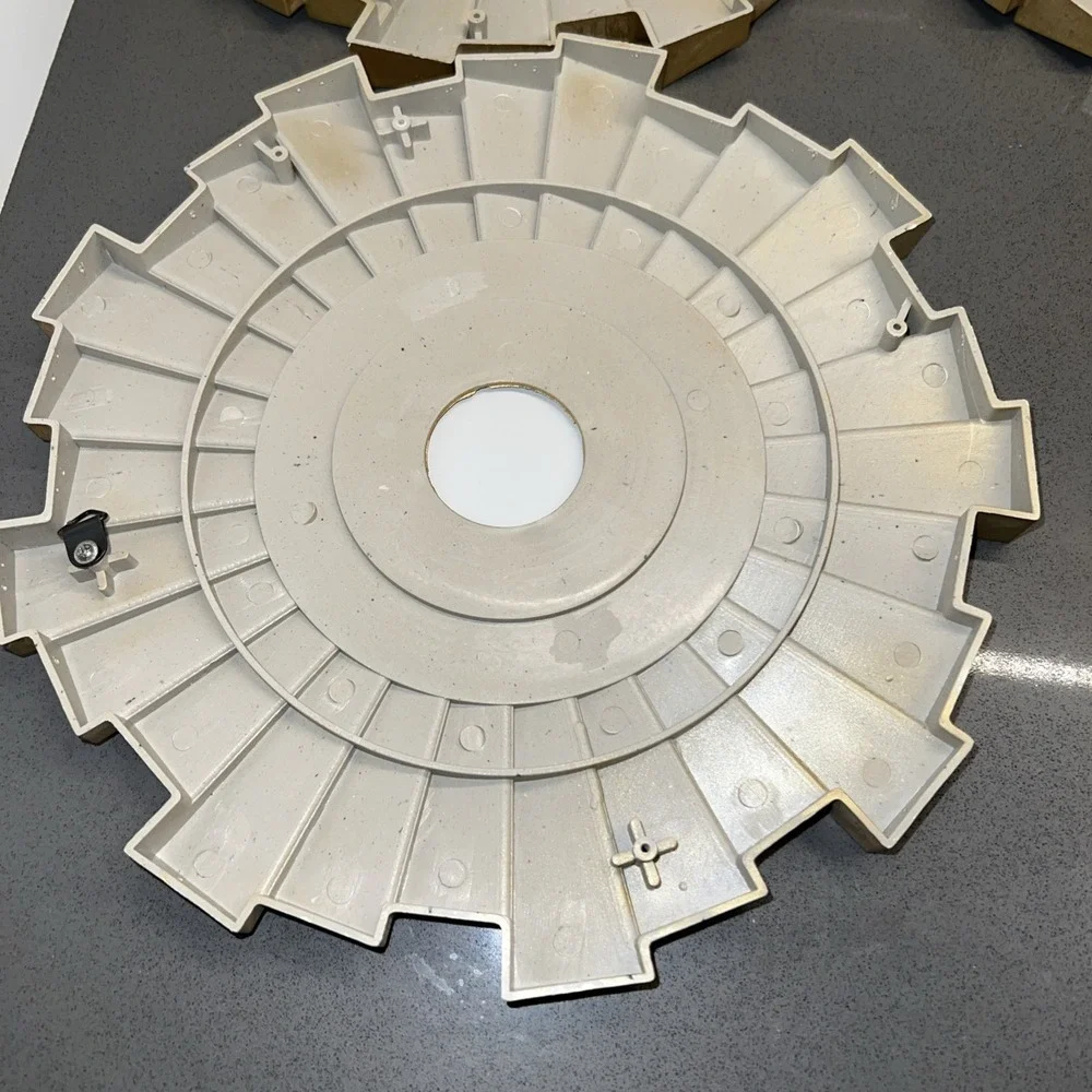 Three Gold Style Plastic Sunburst Wall Hanging Accent Mirrors.